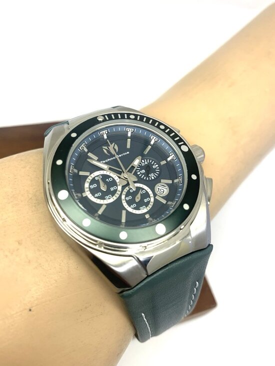 Technomarine Women\'s Watch TM-215036 Manta Ray Quartz Gray Leather Strap 40mm main image 7